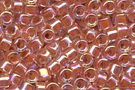 DB-54 D/Peach Lined Crystal AB